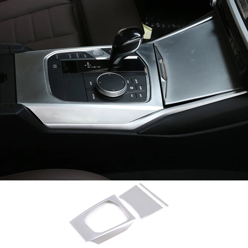 Car Console Gearbox Panel Trim Window Lift Switch Control Panel Frame dashboard Gear Shift Panel decorative For BMW 3 Series G20