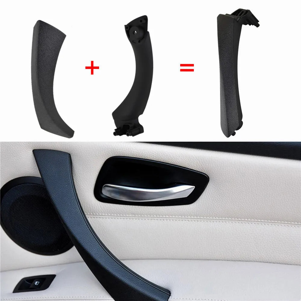 Full Set Interior Door Handles for BMW 3Series E90 E91 318 320 325 328 330 335 Part Inner Doors Panel Handle Bar Pull Trim Cover