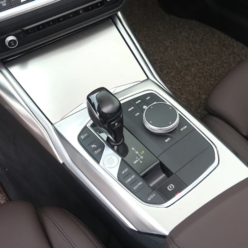 Car Console Gearbox Panel Trim Window Lift Switch Control Panel Frame dashboard Gear Shift Panel decorative For BMW 3 Series G20
