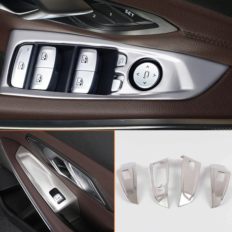 Car Console Gearbox Panel Trim Window Lift Switch Control Panel Frame dashboard Gear Shift Panel decorative For BMW 3 Series G20