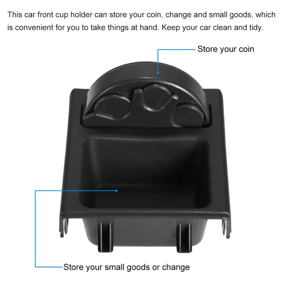 Car Center Console Water Cup Holder Beverage Bottle Holder Coin Tray For Bmw 3 Series E46 323i 318I 320I 98-06 51168217953