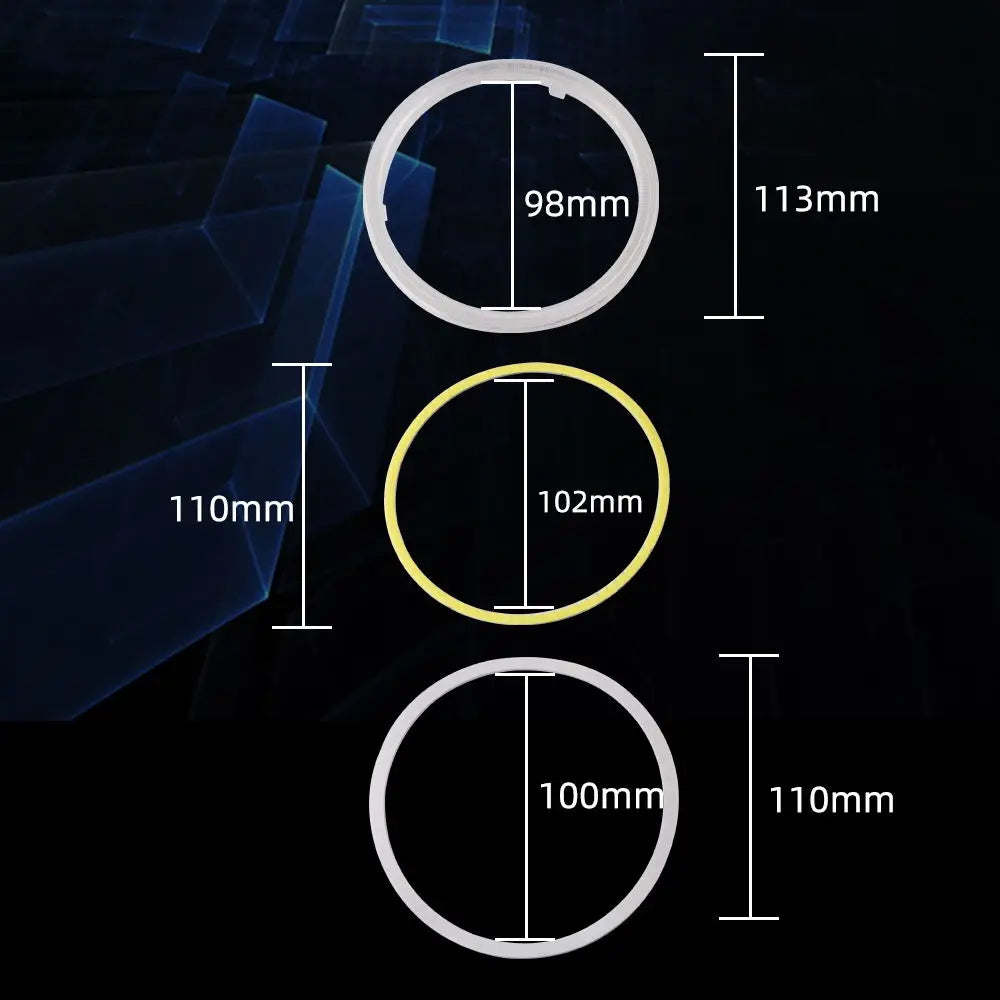 1Pair COB Angel Eyes Halo Rings For LED Car Motorcycle Scooter Headlights 12V With Cover 60mm 80mm 120mm 70mm 90mm 100mm 110mm