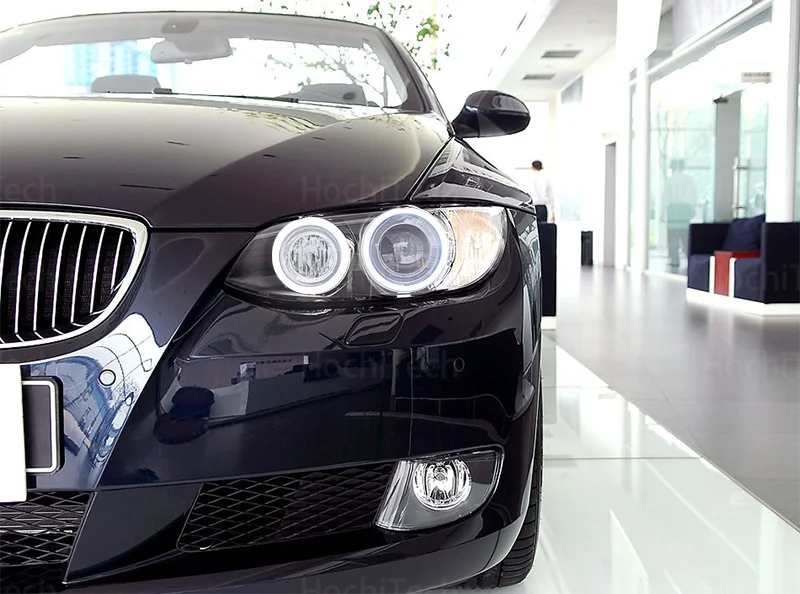 For BMW 3 Series E90 E92 E93 M3 2007-13 Coupe Cabriolet Hight Quality LED Angel Eyes Kit Cotton White Ring