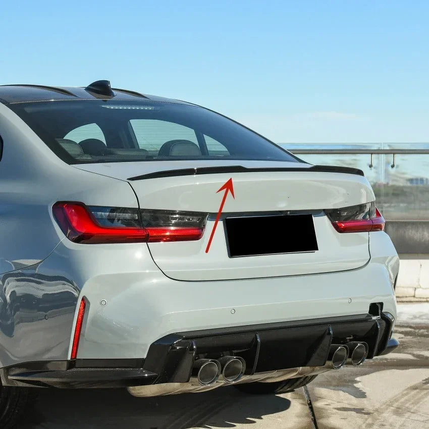Rear Wing for BMW 3 Series G20 320i 325i 330i M3 2019 2020 2021 2022 2023 Tail Fixed Wings Spoiler Trunk Roof Lid Spoiler