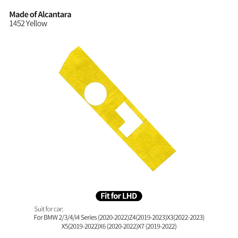Made of Alcanrata For BMW G20 G22 G07 F44 i4 G29 X3 G01 X5 G05 G06 Gear Shifter Panel Frame Sticker Car Interior Trim Accessory