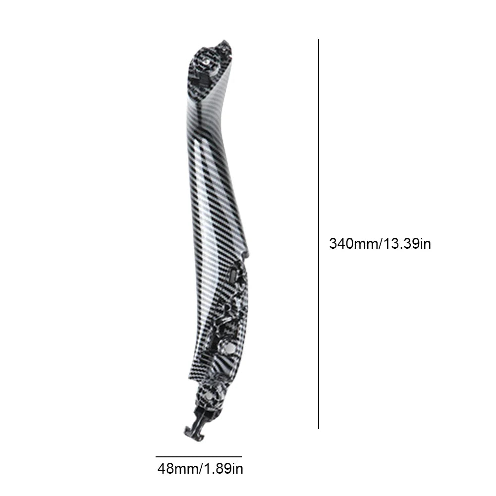 For BMW 5 Series G30 G31 G38 17-23 Car Door Handle Inside Panel Trim Left Right Door Pull Handle Carbon Fiber Car Door Pull Grab