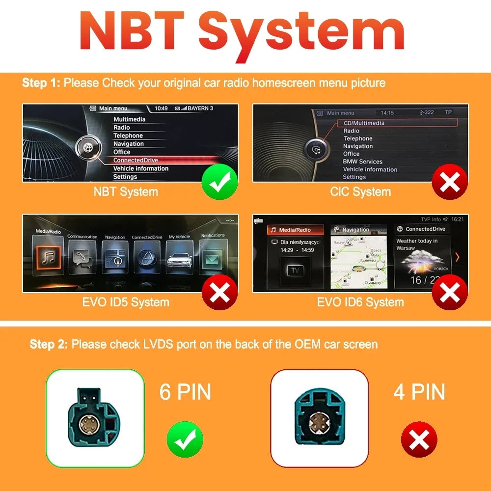 LEXXSON NEW Wireless CarPlay Android For BMW NBT CIC System 1 2 3 4 5 Series X1 X3 X4 X5 F20 F30 F31 F34 F10 F48 F25 F26 F15 F60