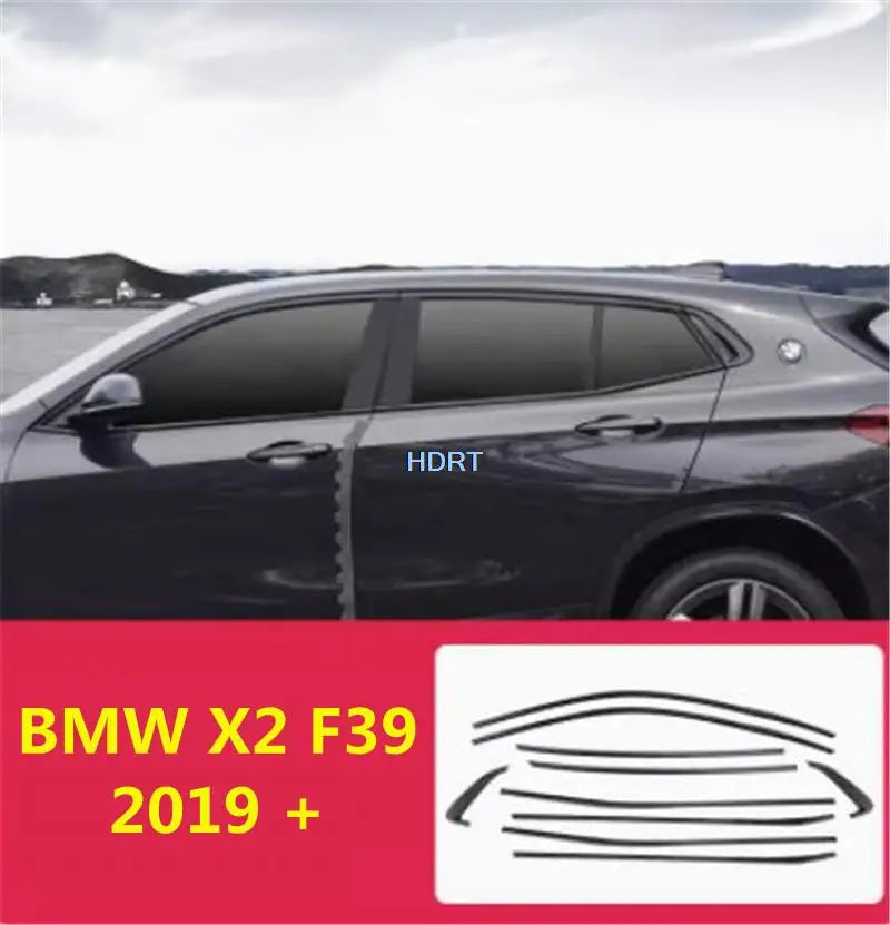 Sticker Glass Moulding Cover Black Window Strip Trim Frame For BMW X1 X2 X3 X4 X5 X6 X7 3 4 5 6 7 Series 2006-2023 Car Styling