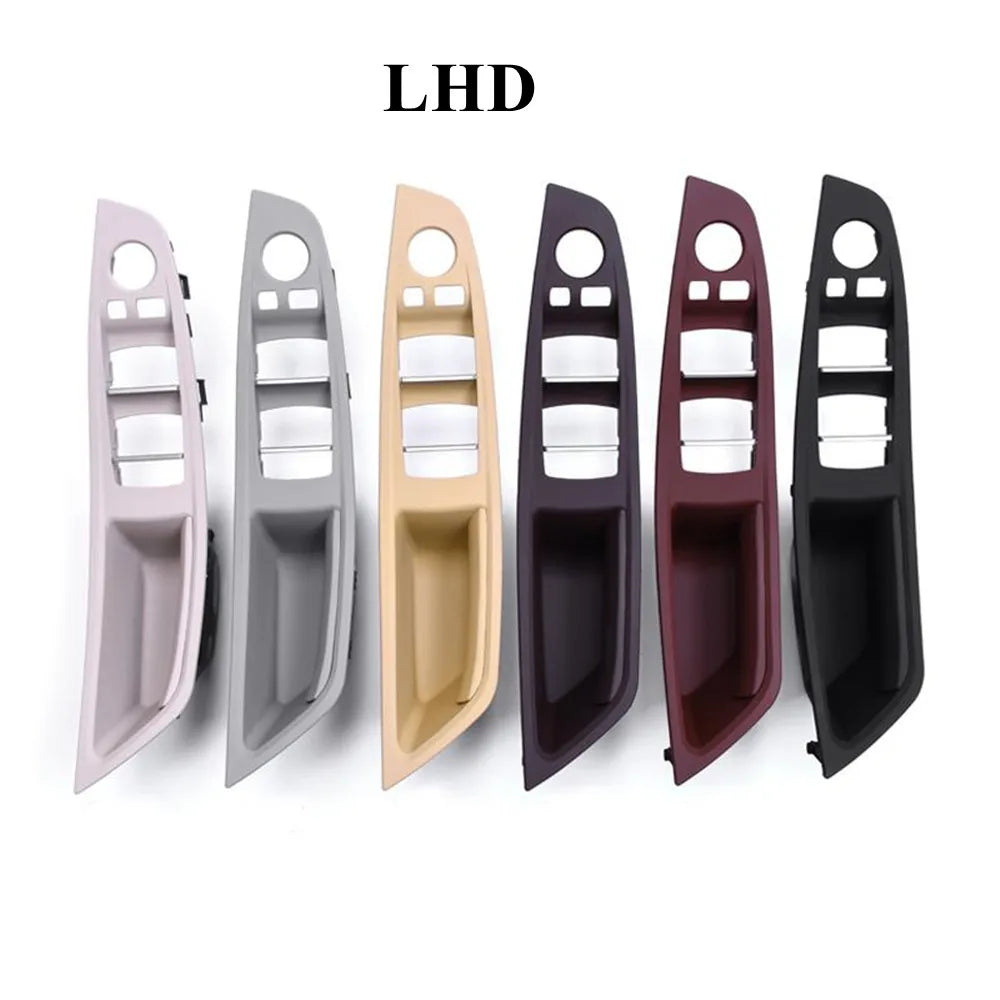Left Hand Drive LHD Leather Interior Door Pull Handle Assembly Set for BMW 5 Series F10 F11 F18 520 523 525 528 530 535