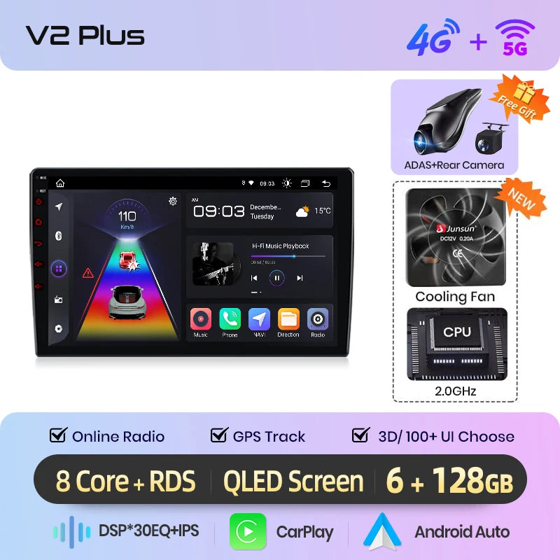 Junsun Wireless CarPlay Android Auto Car Radio For BMW M3 E46 1998-2006 GPS Multimedia 2 din Intelligent Systems Stereo