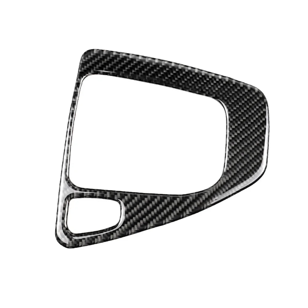 Car Gear Shift Panel Knob Cover Real Carbon Fiber Auto Box Interior Stickers For BMW 3 Series E90 E92 E93 2005-2012 New