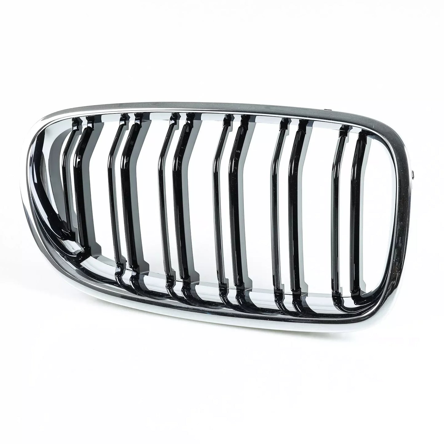 For BMW 5 Series F10 F11 M5 2010-2016 Car Styling Double Line Grille Kidney ABS Front Hood Racing Grill Black Auto Accessories