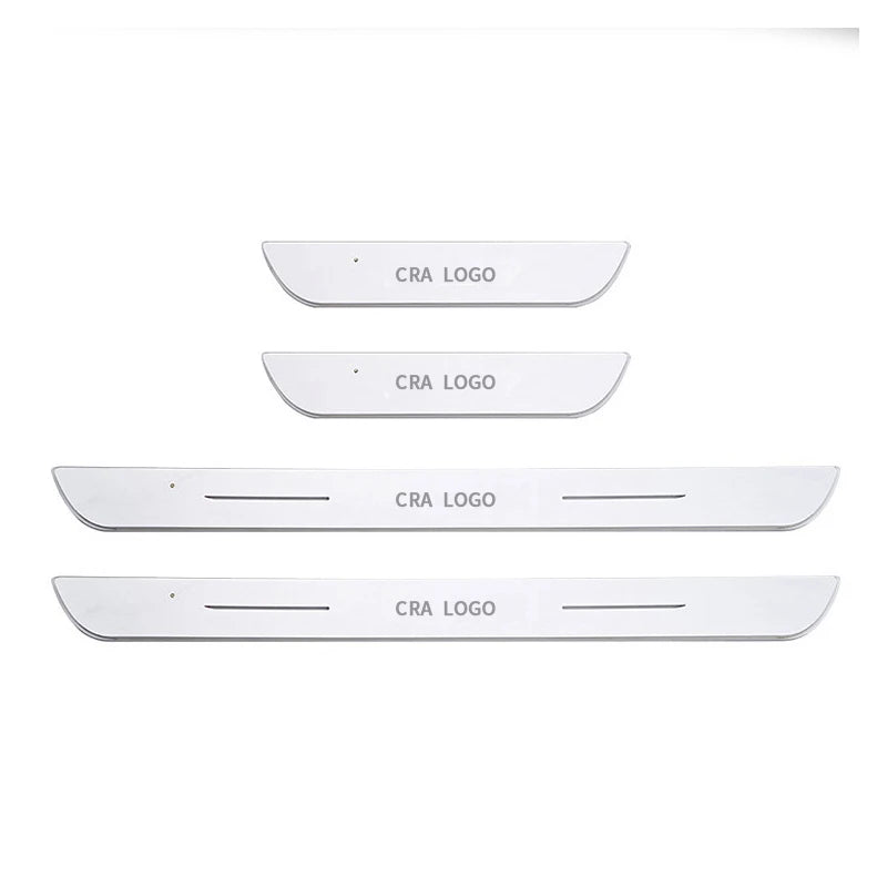 Customized Magnetic Car Door Sill Pedal Illuminated Lights Logo Infrared Sensor USB Charging Auto Scuff LED Threshold Plate Lamp