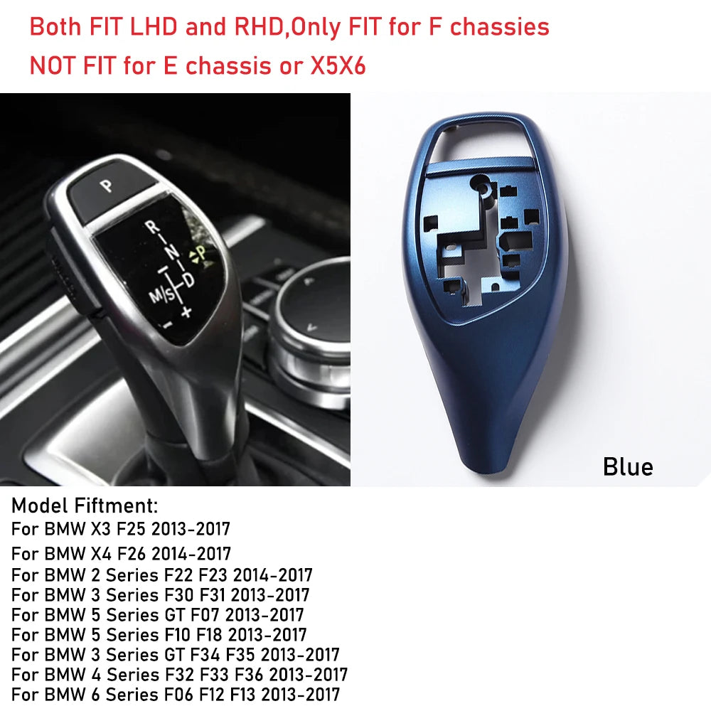F10 F30 F11 F31 Gear Shift Knob Cover Interior Replacement Gear Shifter Lever Panel For BMW F32 F33 F34 F36 F06 F12 F20 F22 F25