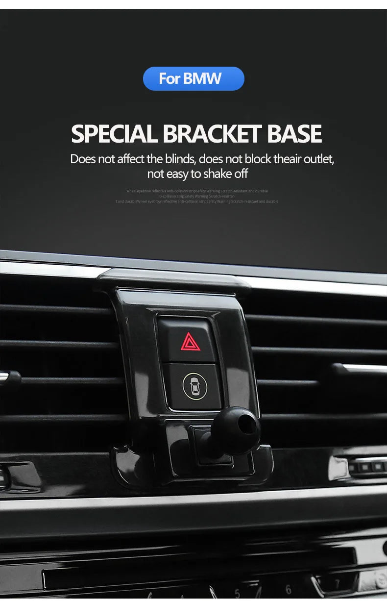 Car Special Phone Holder Stand 17mm Ball Head Base Interior GPS Mount Bracket For BMW 1/2/3/4/5/7 Series/X1X2/X3/X4/X5/X6/X7