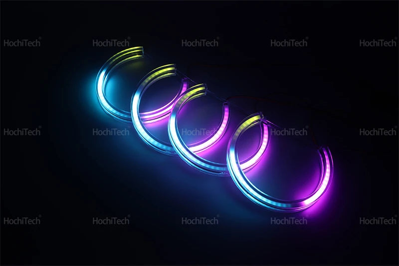 APP Dynamic Angel Eyes Rings Light DRL with Turn Signal Light for BMW 3 5 7 Series E36 E46 E39 E38 728i 740d 325i 328i 740i 730d