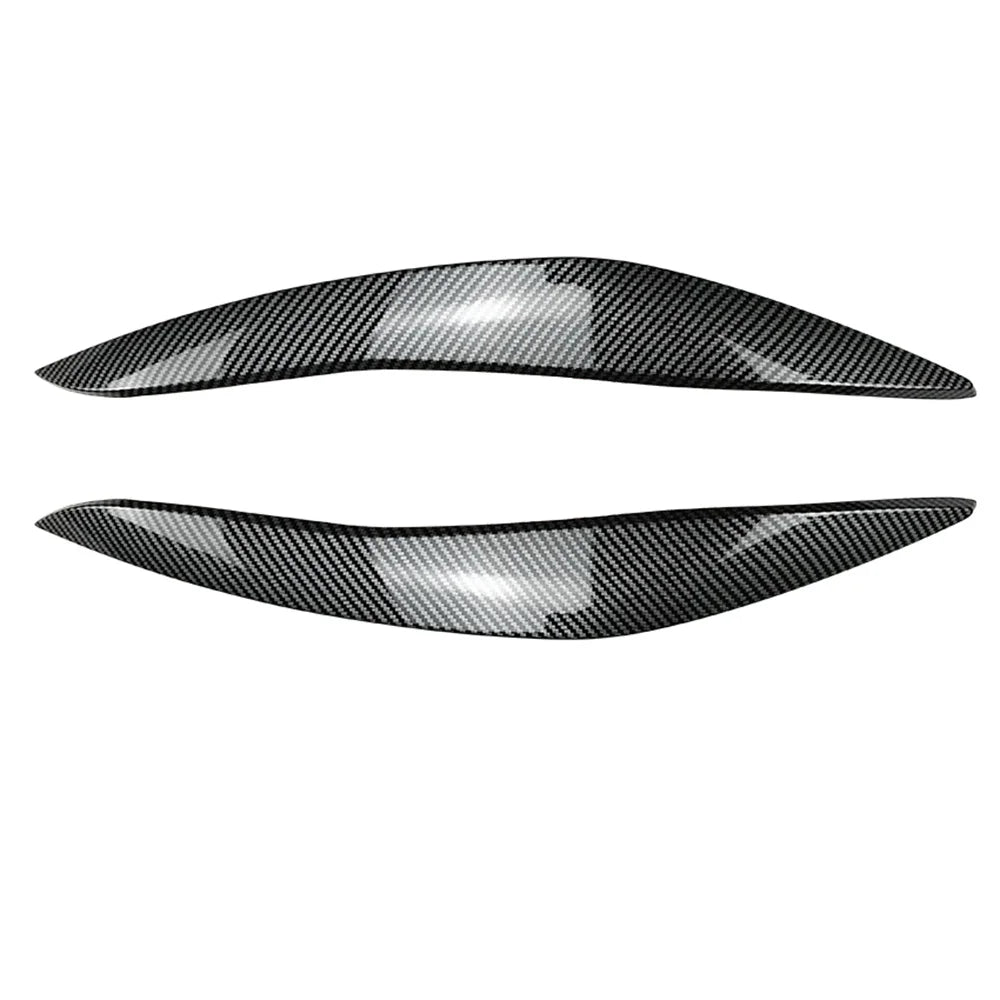 2Pcs ABS Gloss Headlight Evil Eyebrows Eyelids For BMW F10 F11 5 Series 518d 520d 523i 530i 530d 550i M5 2009-2017 3D Stickers