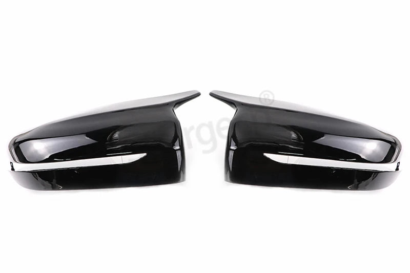 2Pcs Car Bright Black Side Rear View Mirror Cover Replacement For BMW 3 4 5 7 Series G20 G22 G30 G31 G38 G11 G12 2016 - 2022