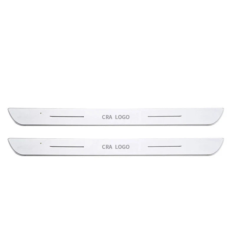 Customized Magnetic Car Door Sill Pedal Illuminated Lights Logo Infrared Sensor USB Charging Auto Scuff LED Threshold Plate Lamp