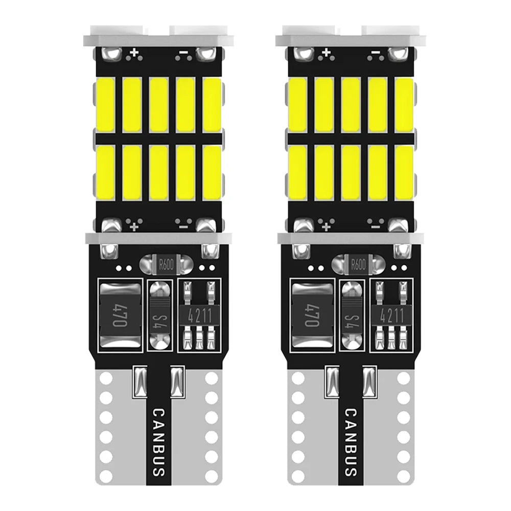 2/10x T10 W5W Canbus Car LED Bulb for BMW Mini Cooper R56 R53 E90 E46 F20 F10 E39 Z4 Interior Dome Trunk Lamp Parking Lights 12V