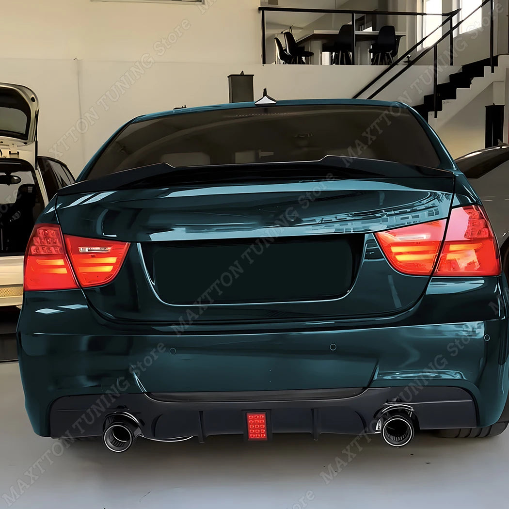 Rear Bumper Splitter Lip Spoiler For BMW 3 Series E90 E91 M Sport 2005-2012 MP Style Rear Diffuser Guard Car Replacement Part