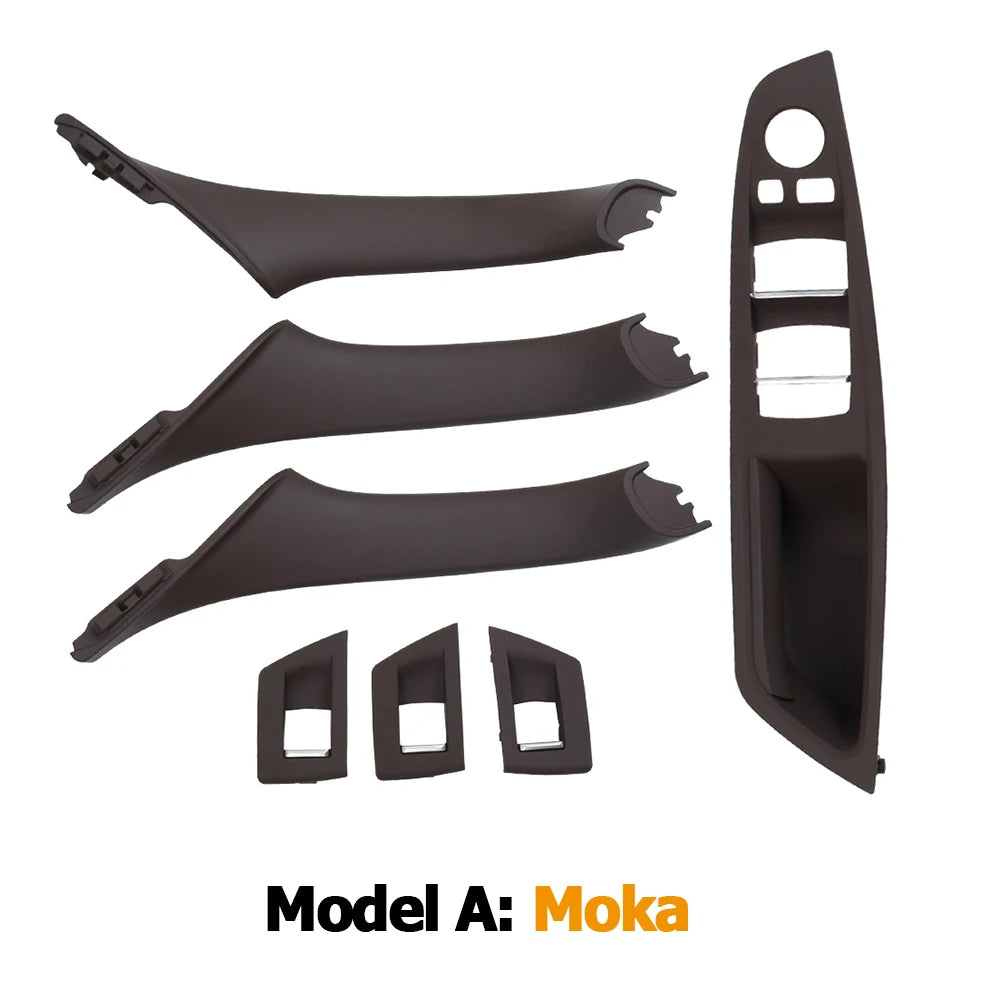LHD RHD Beige Black Brown Oyster Car Interior Door Armrest Inside Pull Handle Set For BMW 5 Series F10 F11 523i 525i 528i 530i