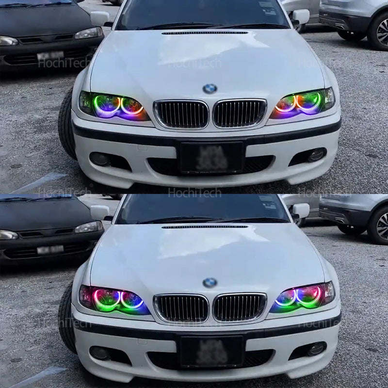 APP Dynamic Angel Eyes Rings Light DRL with Turn Signal Light for BMW 3 5 7 Series E36 E46 E39 E38 728i 740d 325i 328i 740i 730d