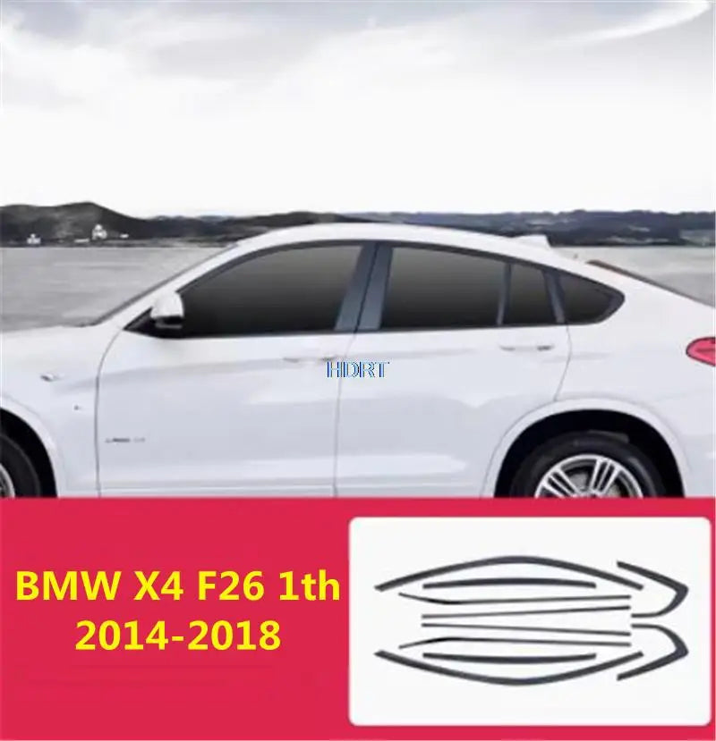 Sticker Glass Moulding Cover Black Window Strip Trim Frame For BMW X1 X2 X3 X4 X5 X6 X7 3 4 5 6 7 Series 2006-2023 Car Styling