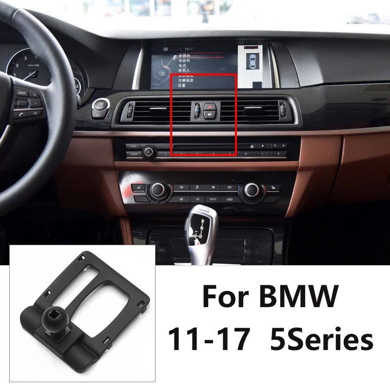 Car Special Phone Holder Stand 17mm Ball Head Base Interior GPS Mount Bracket For BMW 1/2/3/4/5/7 Series/X1X2/X3/X4/X5/X6/X7