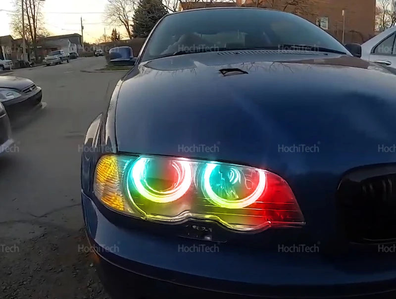 APP Dynamic Angel Eyes Rings Light DRL with Turn Signal Light for BMW 3 5 7 Series E36 E46 E39 E38 728i 740d 325i 328i 740i 730d