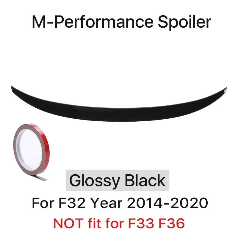 For BMW 4 Series F32 F33 F36 2014-2020 M Performance Spoiler Carbon Fiber Rear Trunk Spoiler M4 PSM Style Wing Auto Accessories