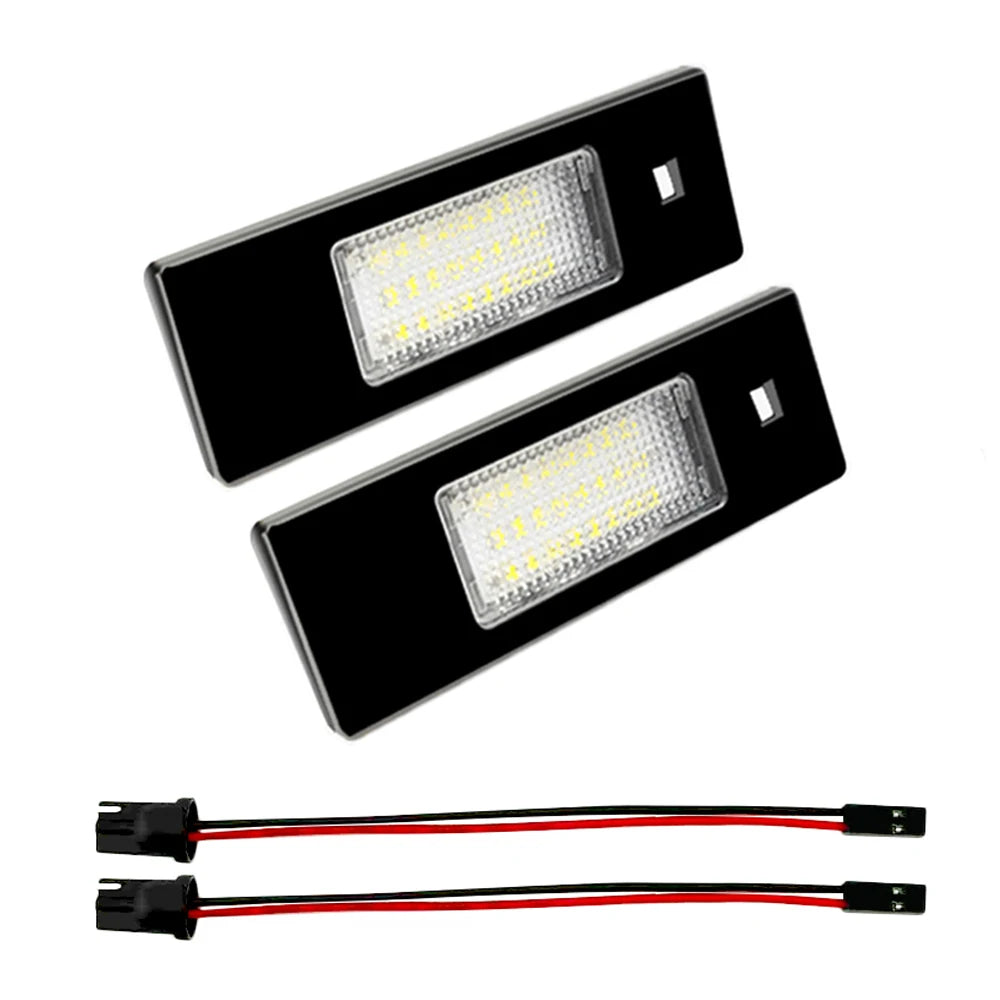 2pcs For BMW LED License Number Plate Lamp 1 Series E81 E87 E63 E64 M6 E85 E86 Z4 F12 F13 F20 K48  Xenon White