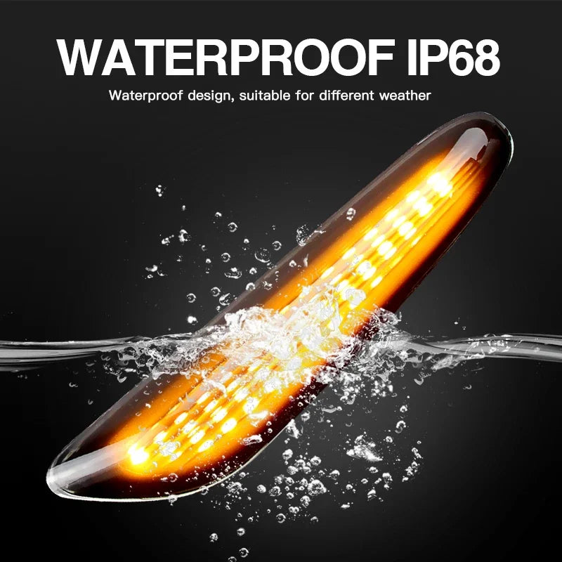 Sequential Flashing LED Turn Signal Side Marker Light For BMW E60 E61 E90 E91 E87 E81 E83 E84 E88 E92 E93 E82 E46 1 3 5 series