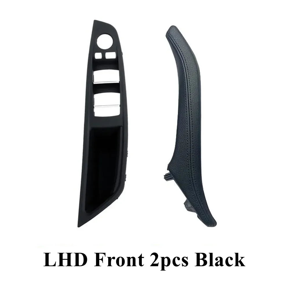 Left Hand Drive LHD Leather Interior Door Pull Handle Assembly Set for BMW 5 Series F10 F11 F18 520 523 525 528 530 535