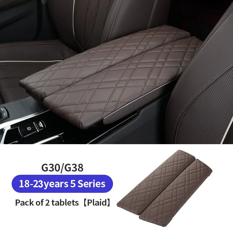 2pc Car Armrest Box Pad Auto Central Arm Rest Box Cover Protect Mat Interior Styling Accessory For BMW G30 G38 G32 6GT 2018-2023