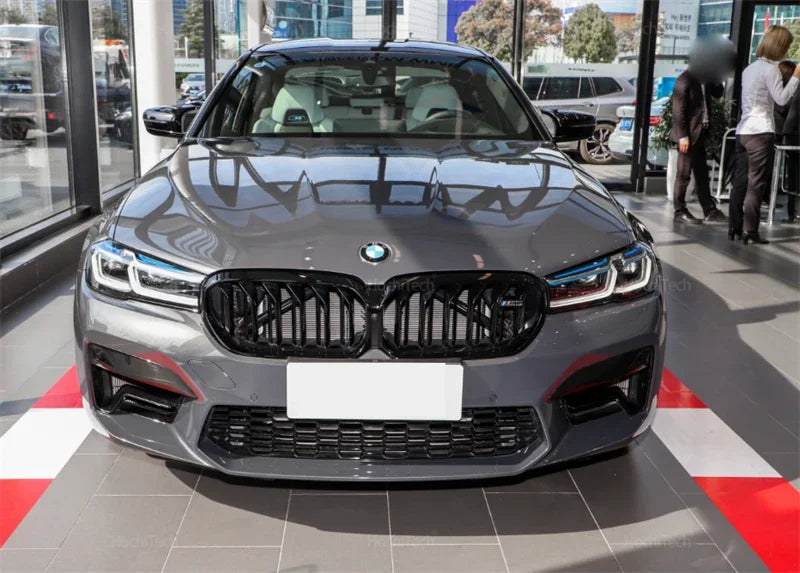 Car M Color/Gloss Black Front Bumper Grilles Kidney Racing Grill For BMW 5 Series G30 G38 G31 F90 M5 LCI 2020 2021 2022 2023