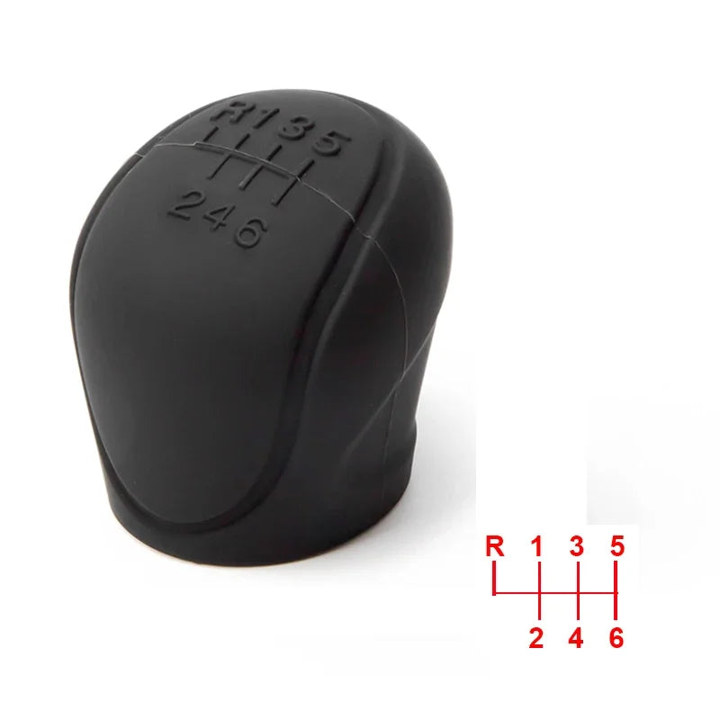 Manual 5 / 6 Speed Car Silicone Gear Shift Knob Cover Gear Shift Non-Slip Grip Handle Protective Covers Car Interior Accessories