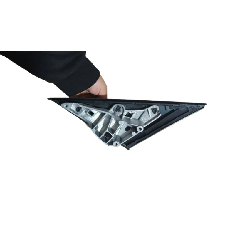 Black Front Window Triangle Trim Plate Side Mirror Garnish Cover Panel Mirror Base Holder for BMW 3 Series G20 G21 G28 2020-2023