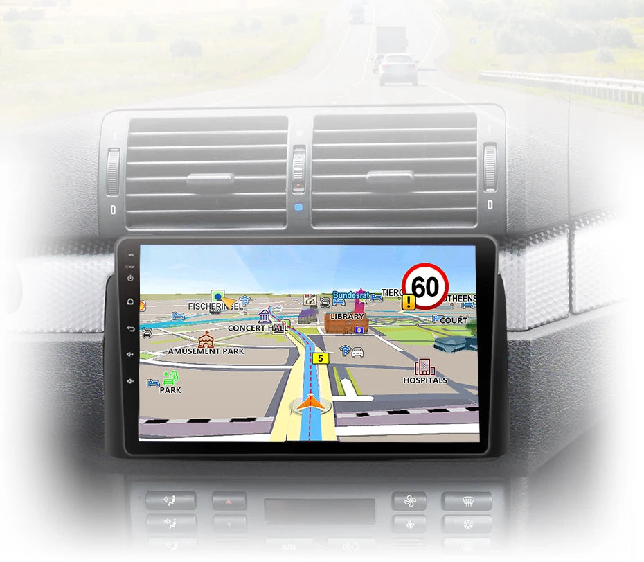 Junsun Wireless CarPlay Android Auto Car Radio For BMW M3 E46 1998-2006 GPS Multimedia 2 din Intelligent Systems Stereo
