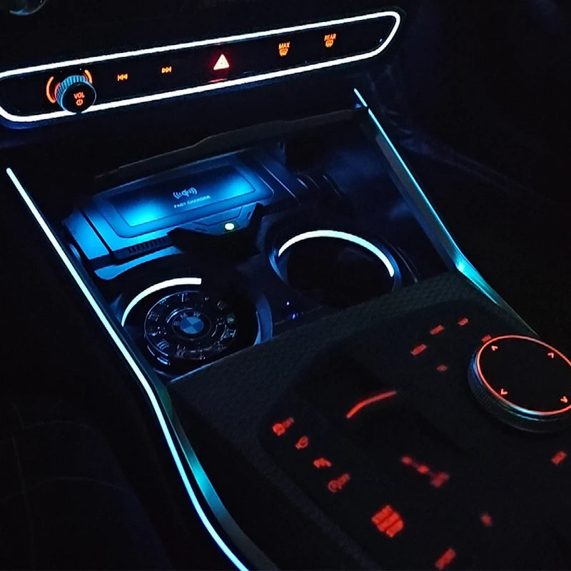 Center Console Saddle Light For BMW G20 G22 G80 G82 M3 M4 i3 i4 3/4 Series 11 Colours  Aamp Ambient Light Interior Mouldings