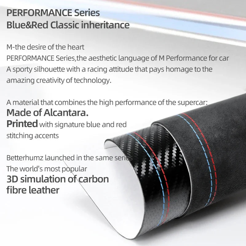 For BMW G30 G32 G38 Made of Alcantara Car Interior Center Console Gear Shifter Panel Trim Cover Performance Sticker Accessories