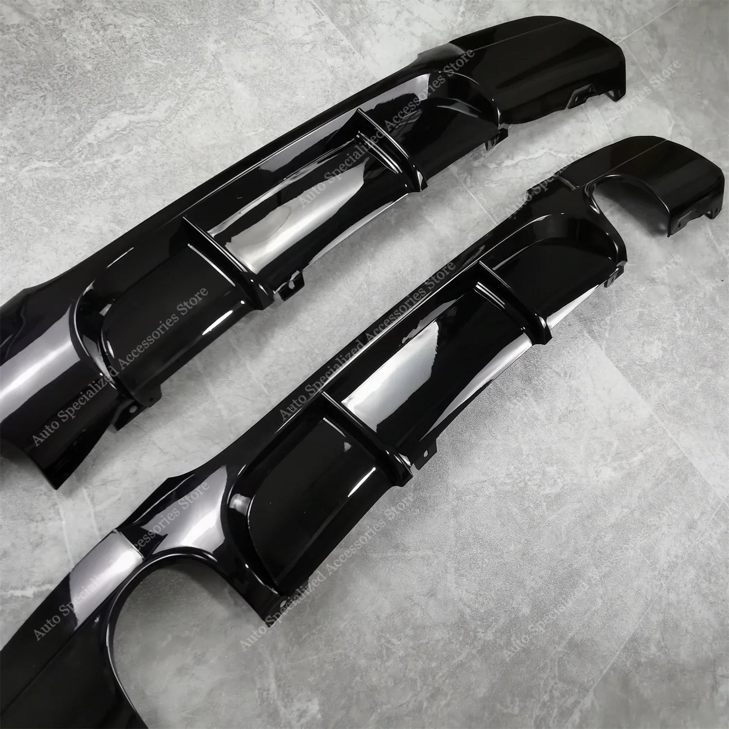 MP Style Gloss Rear Diffuser Rear Bumper Lip Splitter For Bmw E90 E91 320d 325d 330d 335i 05-12 4-Door M Sport Bodykits Tuning