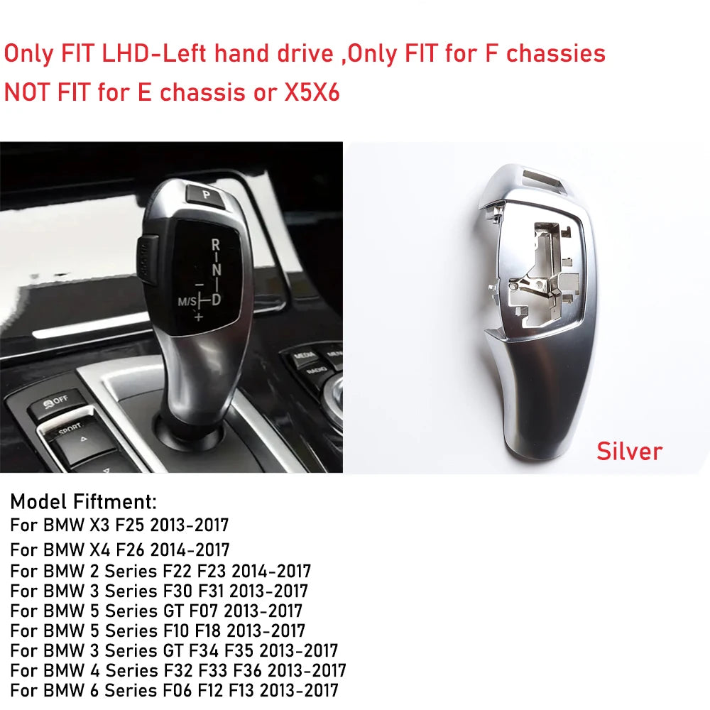 F10 F30 F11 F31 Gear Shift Knob Cover Interior Replacement Gear Shifter Lever Panel For BMW F32 F33 F34 F36 F06 F12 F20 F22 F25