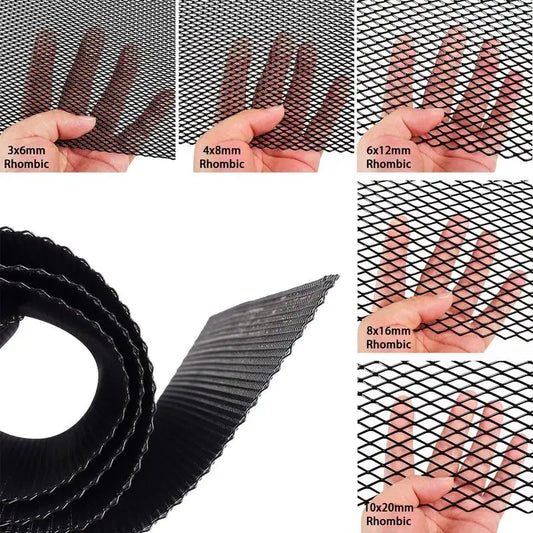 Car Tuning Grill Car Racing Grille Mesh Vent Universal Aluminum  Automotive Grille insert Bumper Vehicle Body Protective Tool