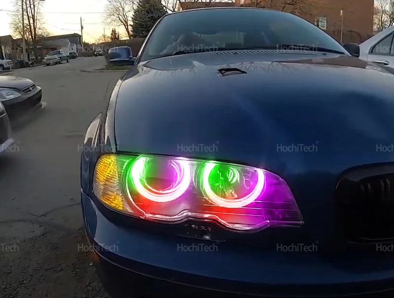 APP Dynamic Angel Eyes Rings Light DRL with Turn Signal Light for BMW 3 5 7 Series E36 E46 E39 E38 728i 740d 325i 328i 740i 730d