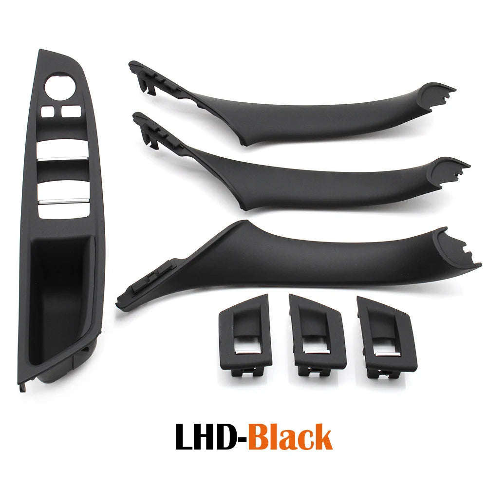 LHD RHD Beige Black Brown Oyster Car Interior Door Armrest Inside Pull Handle Set For BMW 5 Series F10 F11 523i 525i 528i 530i