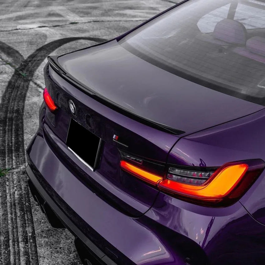 For BMW G20 2019-2023 Rear Bumper Lip Spoiler Cap Rear Trunk Roof  Wing M3 Style Rear Roof Lip Spoiler Wing ABS Car Accessories