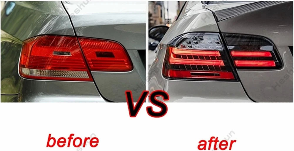 Pair Full LED Taillights For BMW 3 Series E92 M3 coupe 328i 335i 330i 2006 - 2012 Taillamp Rear Lamp Brake Fog Turn Signal Light