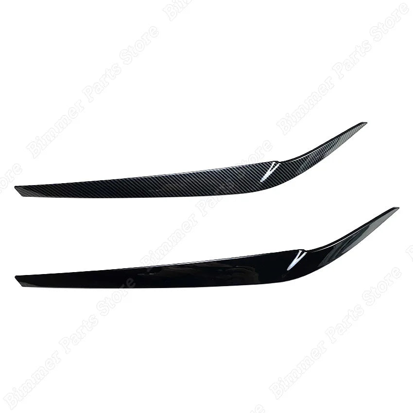 Car Front Headlight Eyelid Eyebrow For BMW 5 Series G30 G31 G38 F90 M5 525i 530i 540i 2017-2021 Headlamp Cover Trims 3D Stickers