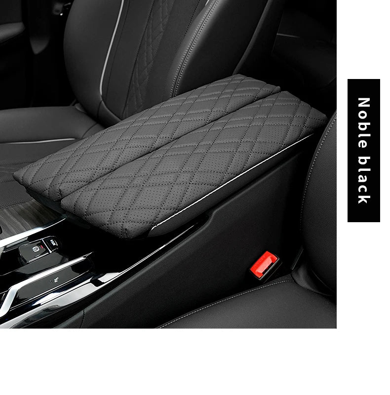 Car Armrest Box Cover Cushion PU Leather Center Console Armrest Protector Pad For BMW 5 Series G30 G32 6GT 2018-2023 Accessories